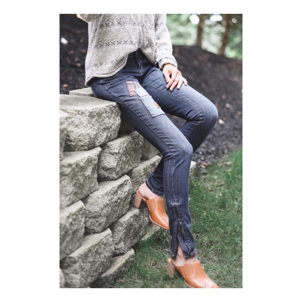 Zana Di Jeans Patchwork Skinny